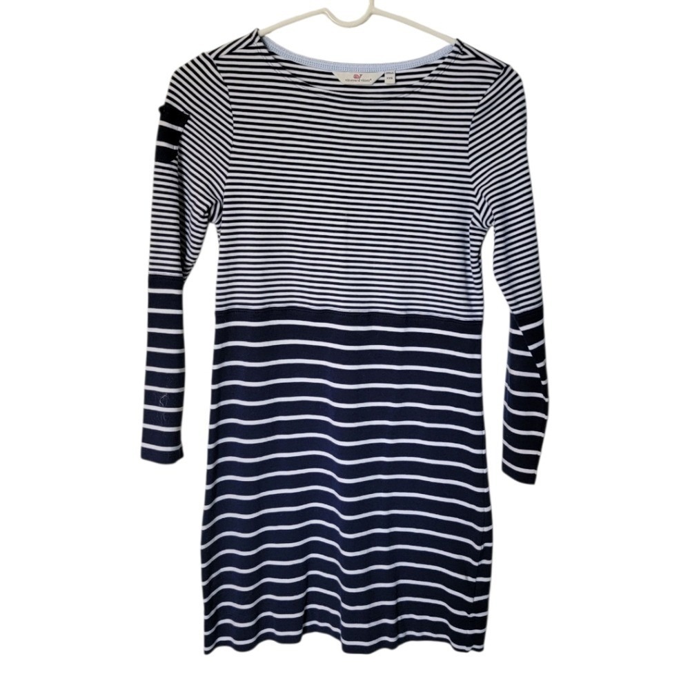 Vineyard Vines Mixed Stripe Long-Sleeve Knit Dress Size‎ XXS